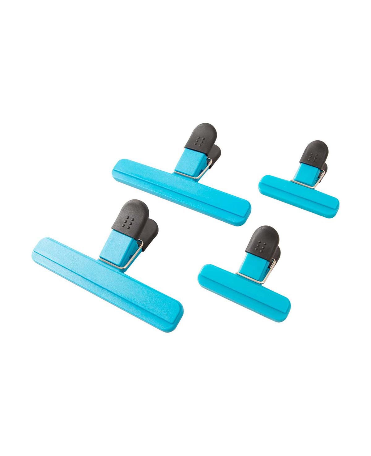 Tütenclips, Blau, 7.5 & 15 cm, 4 Stk.