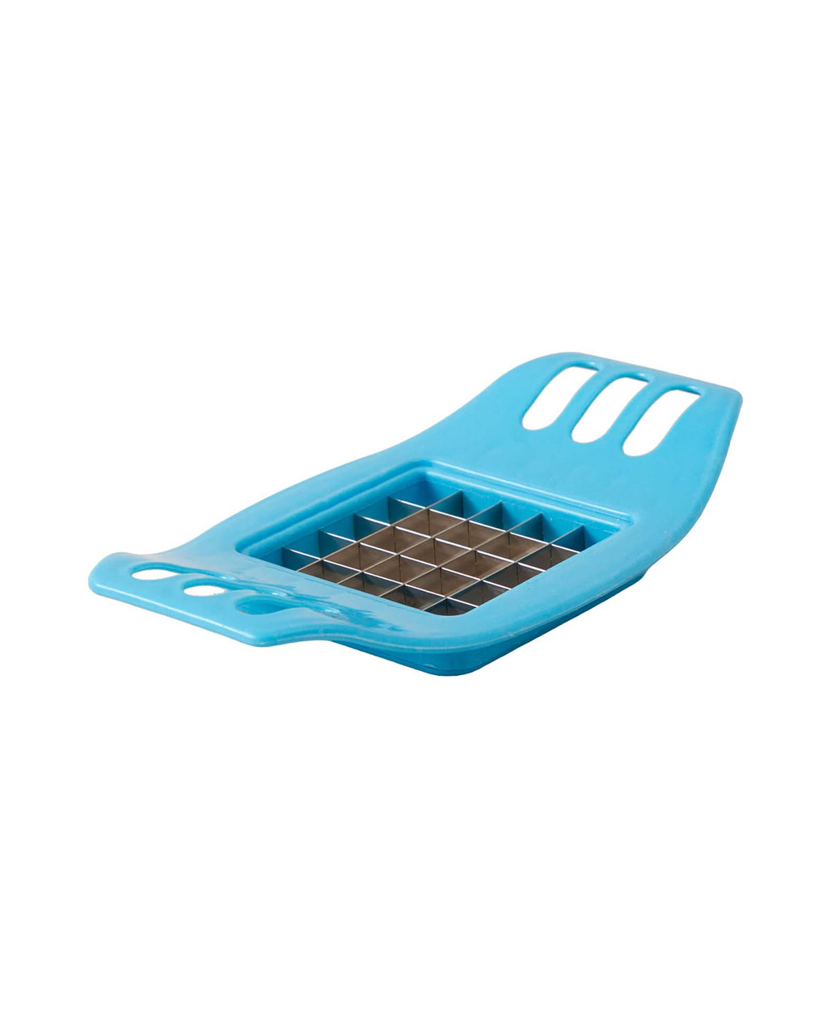 Pommes-Frites-Schneider mit Edelstahlklingen, Blau