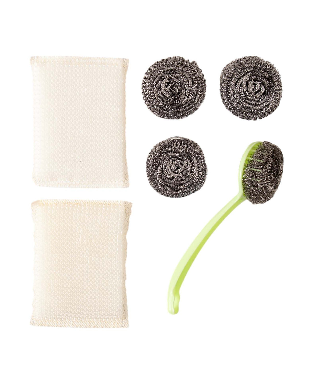 Topfkratzer Set mit Halter, Grün