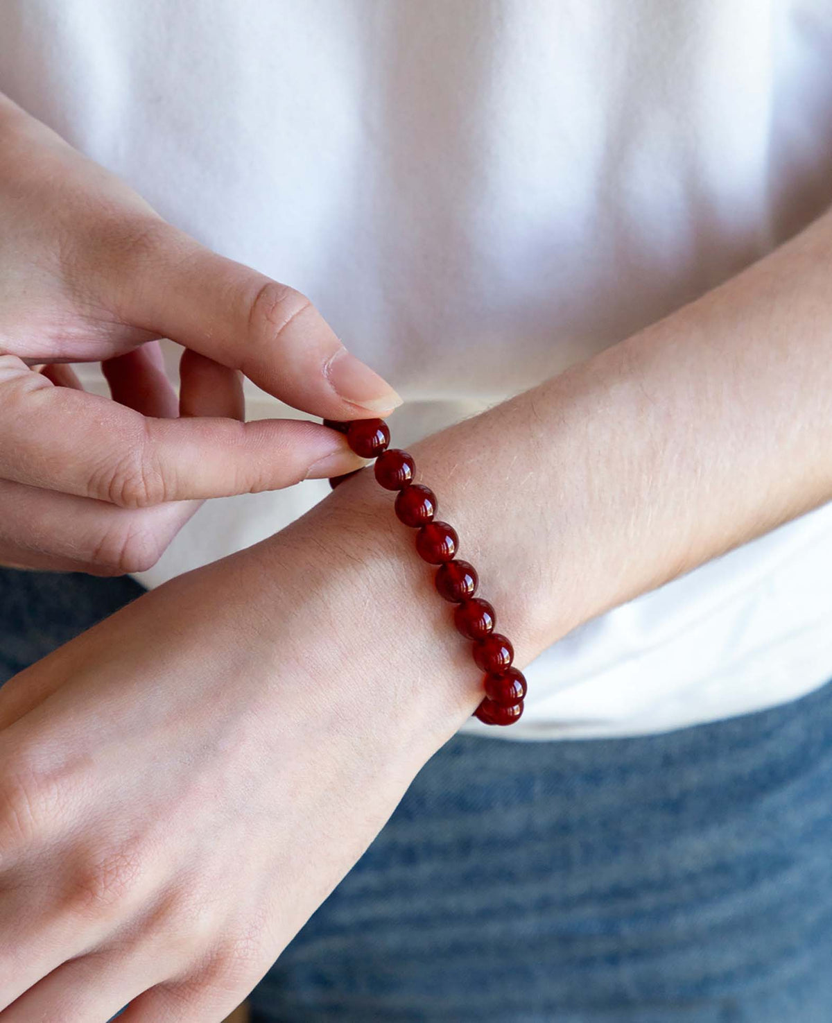 Echtstein-Armband, Carnelian