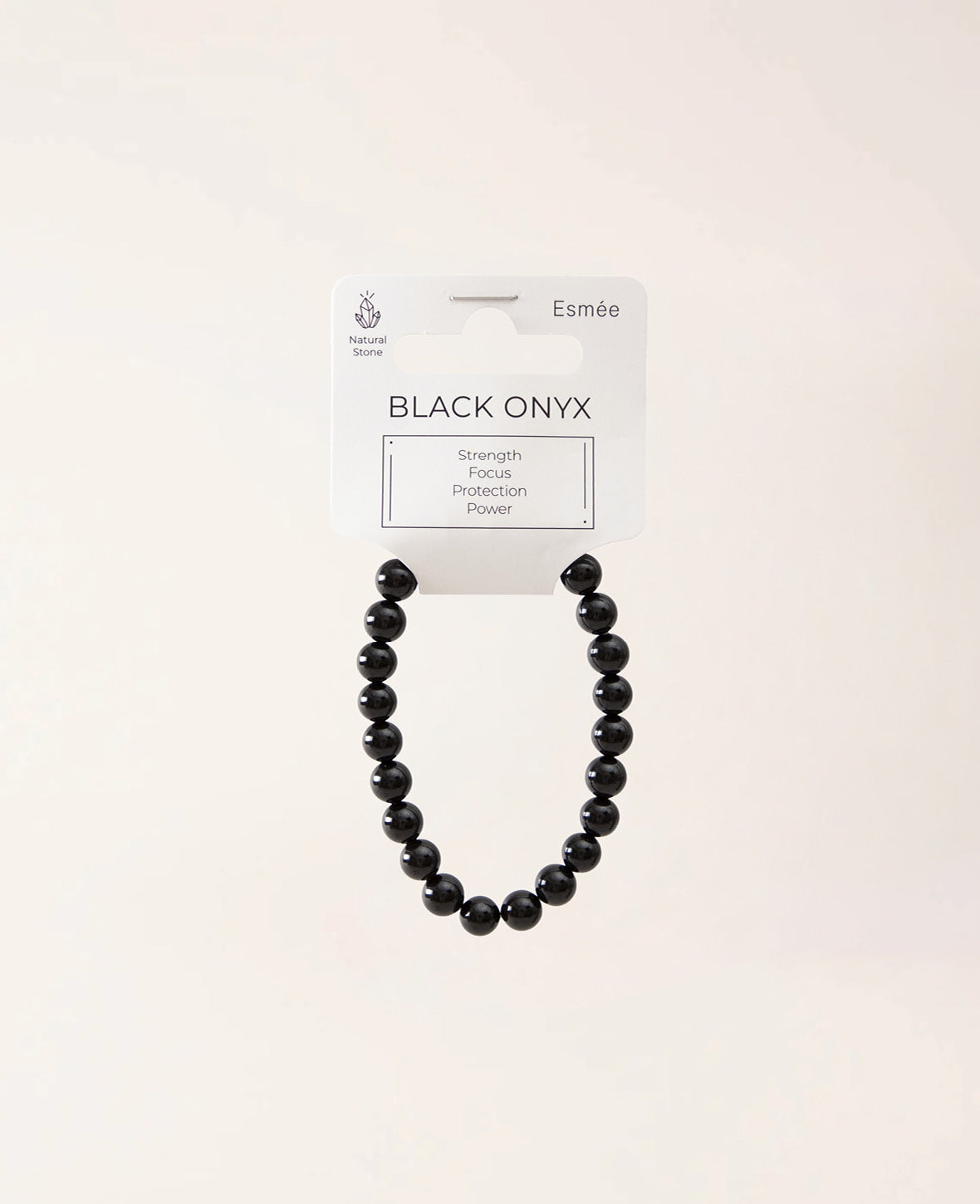 Echtstein-Armband, Black Onyx
