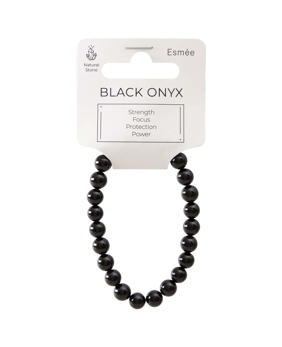 Echtstein-Armband, Black Onyx