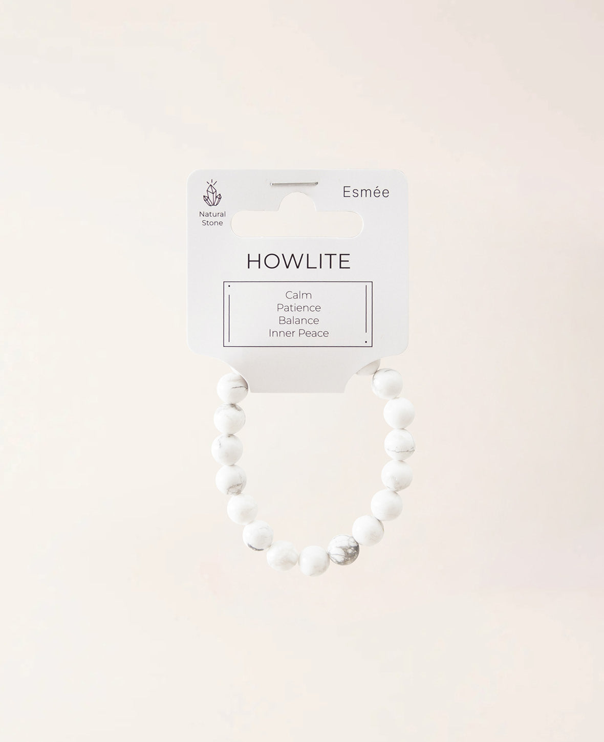 Echtstein-Armband, Howlite
