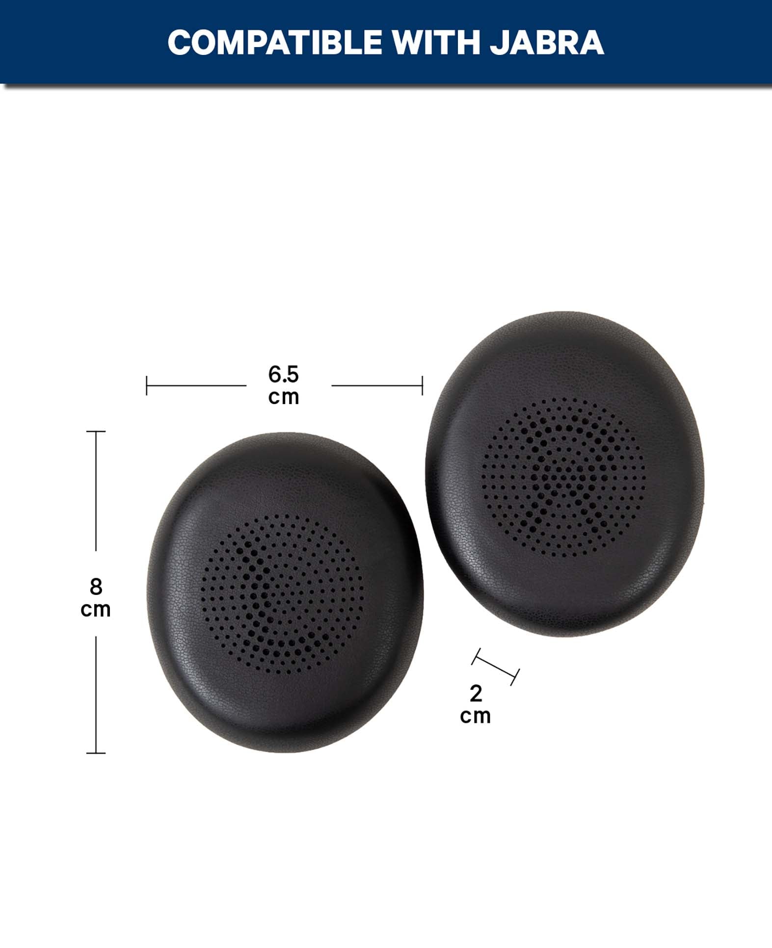 Ersatz-Ohrpolster für Jabra, Evolve2 & Elite