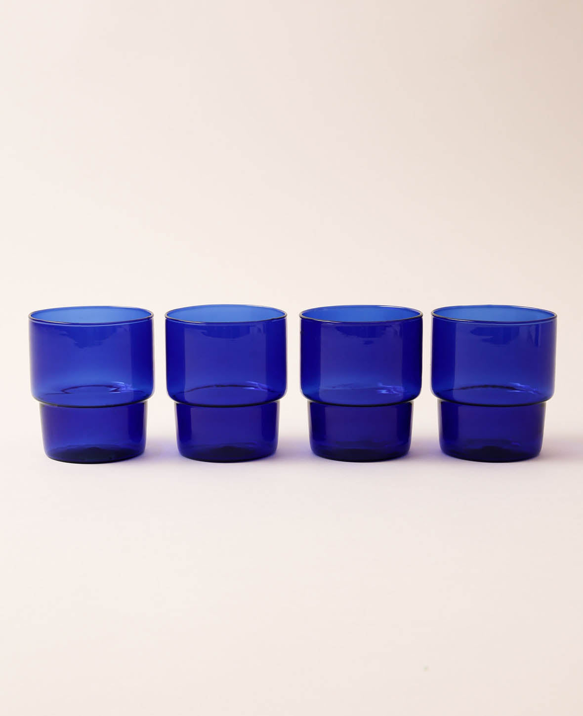 Drinking glass set Miro, ultramarine, 4 pcs.
