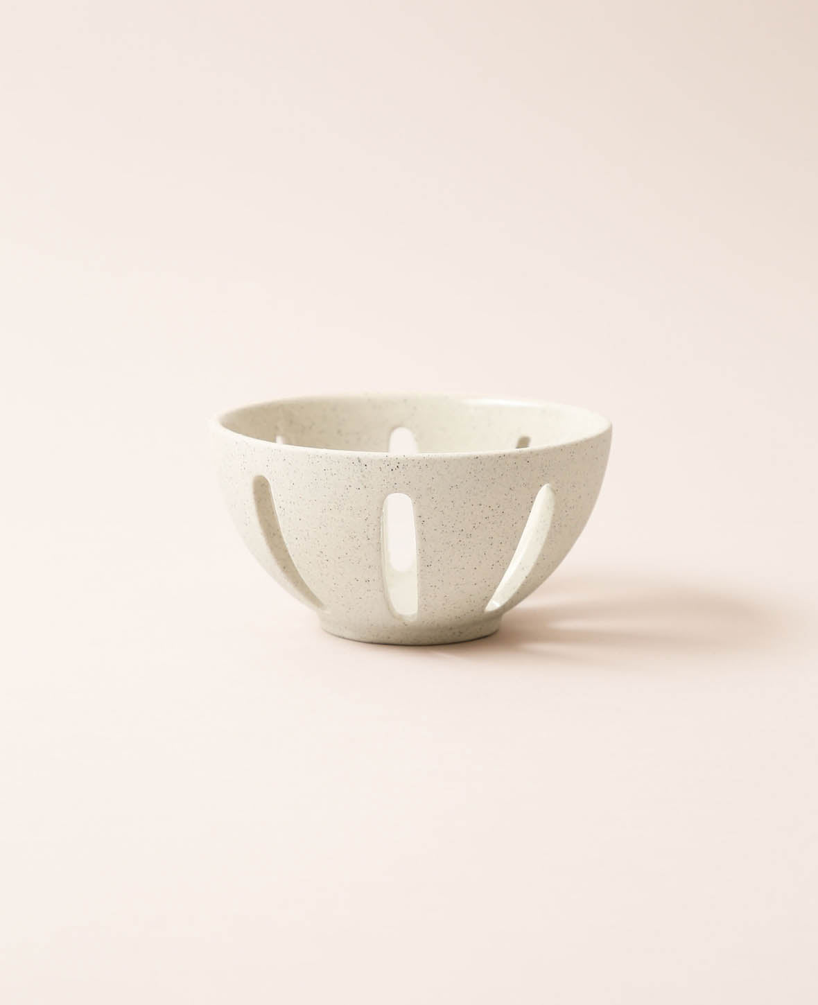 Bol/passoire en céramique, sable, D13cm