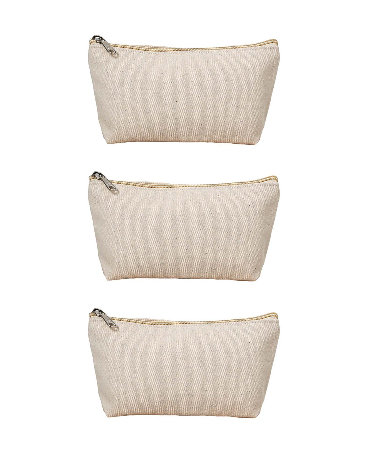 Necessaire Baumwolle Natur, 19.5x11x5 cm, 3er Set