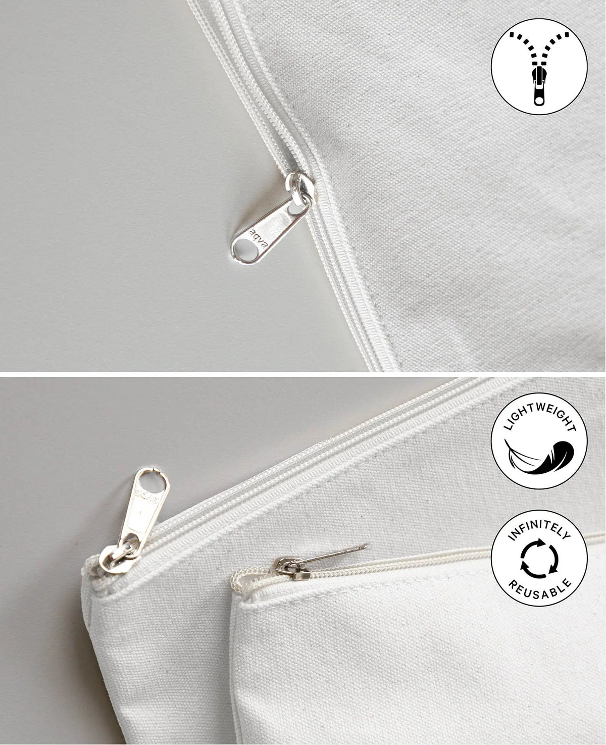 Toiletry bag, white, 23 x 15 cm, 1 pc.