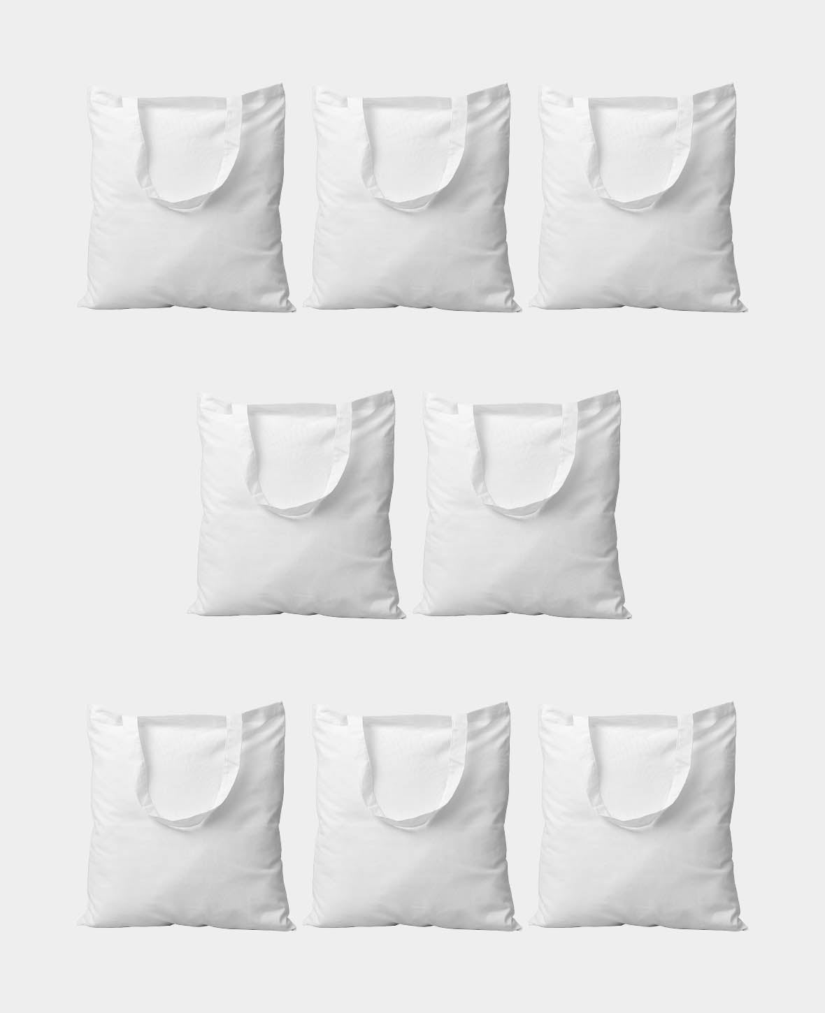 Tasche Kurzhenkel, Weiss, 38 x 42 cm, 8 Stk.