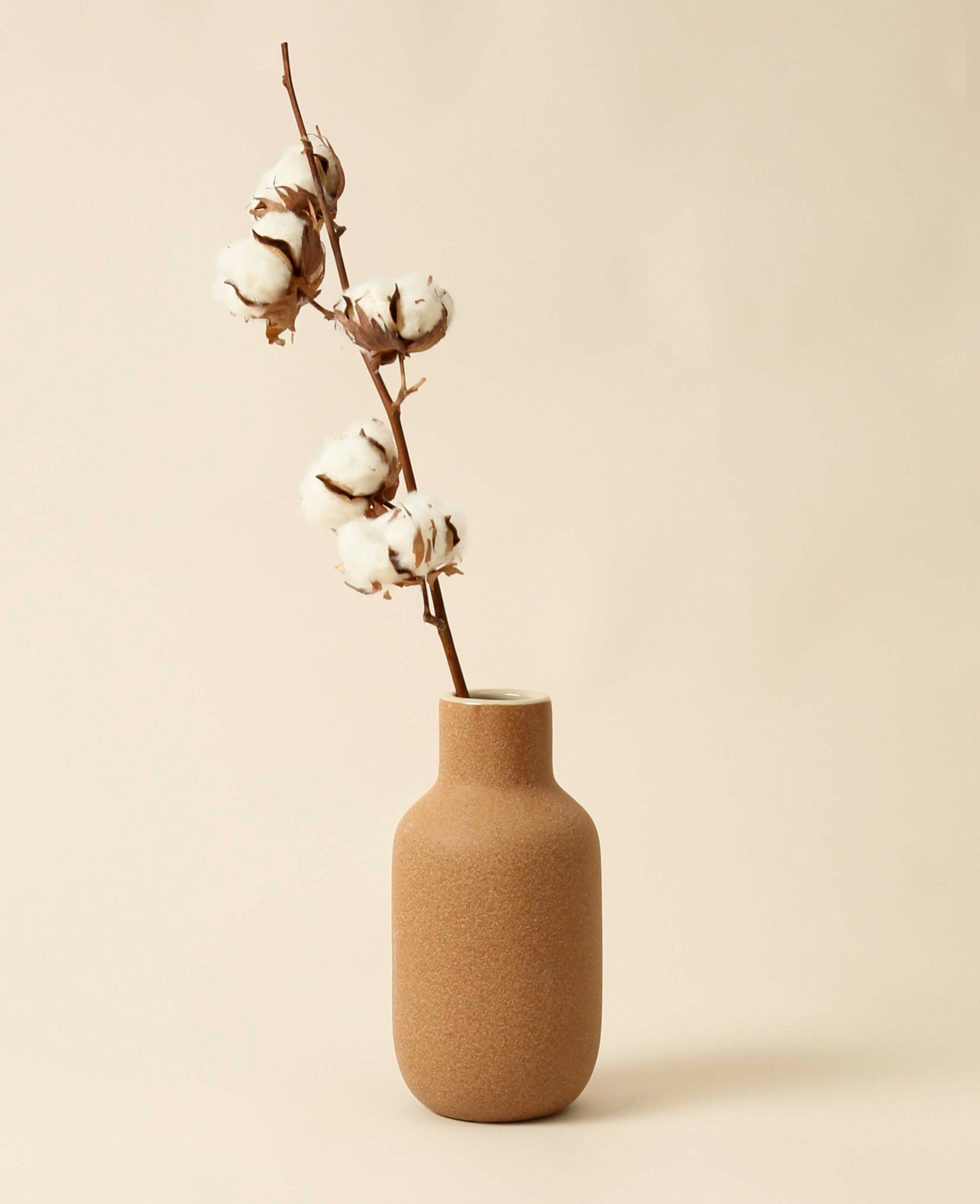 Terracottafarbene Keramikvase Ø 10 x H 20.5 cm