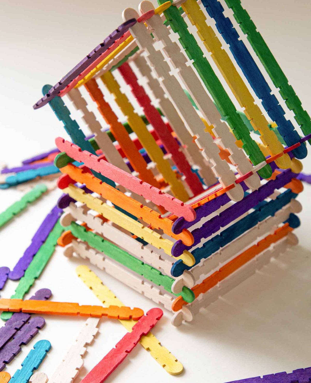Bâtonnets de bricolage à emboîter, 114 x 10 mm, 50 pc.