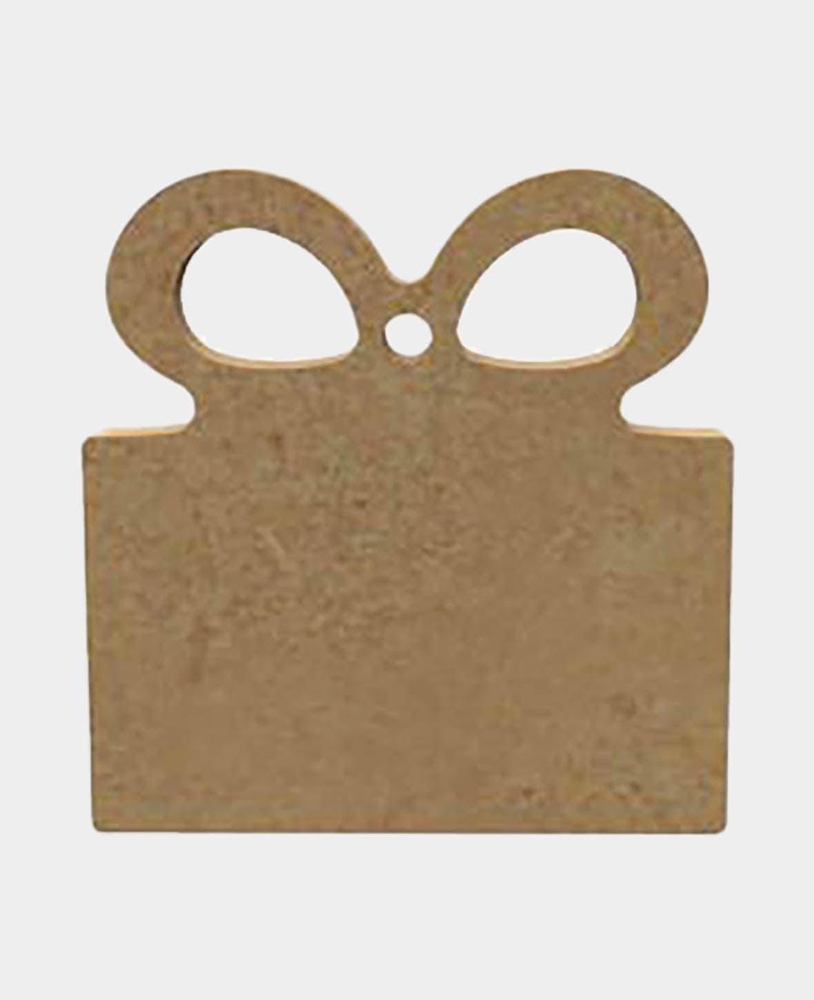 MDF-Deko Geschenk, 10 x 0.5 x 10 cm, Braun, 1 Stk.