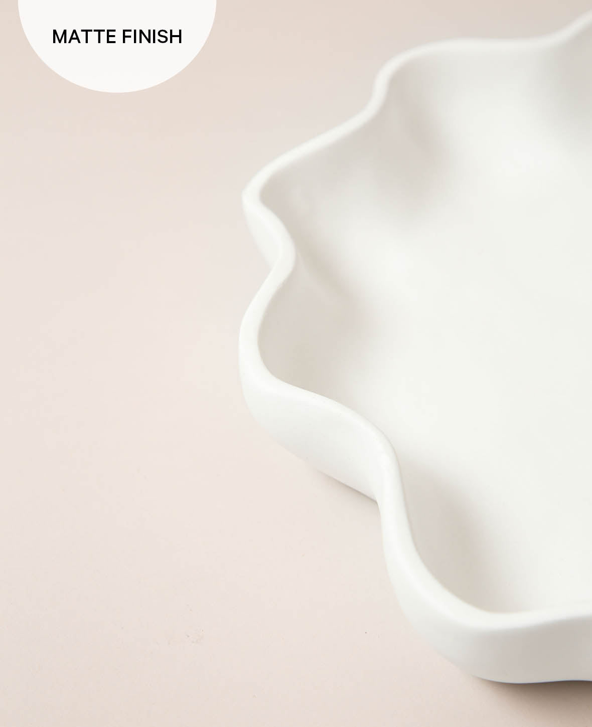 Coupe à fruits, Fleur, Blanc, D31cm