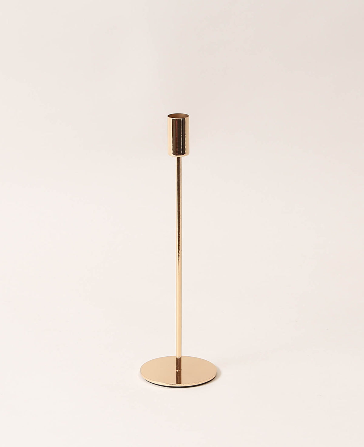 Kerzenständer für Stabkerzen in Gold, 28 cm