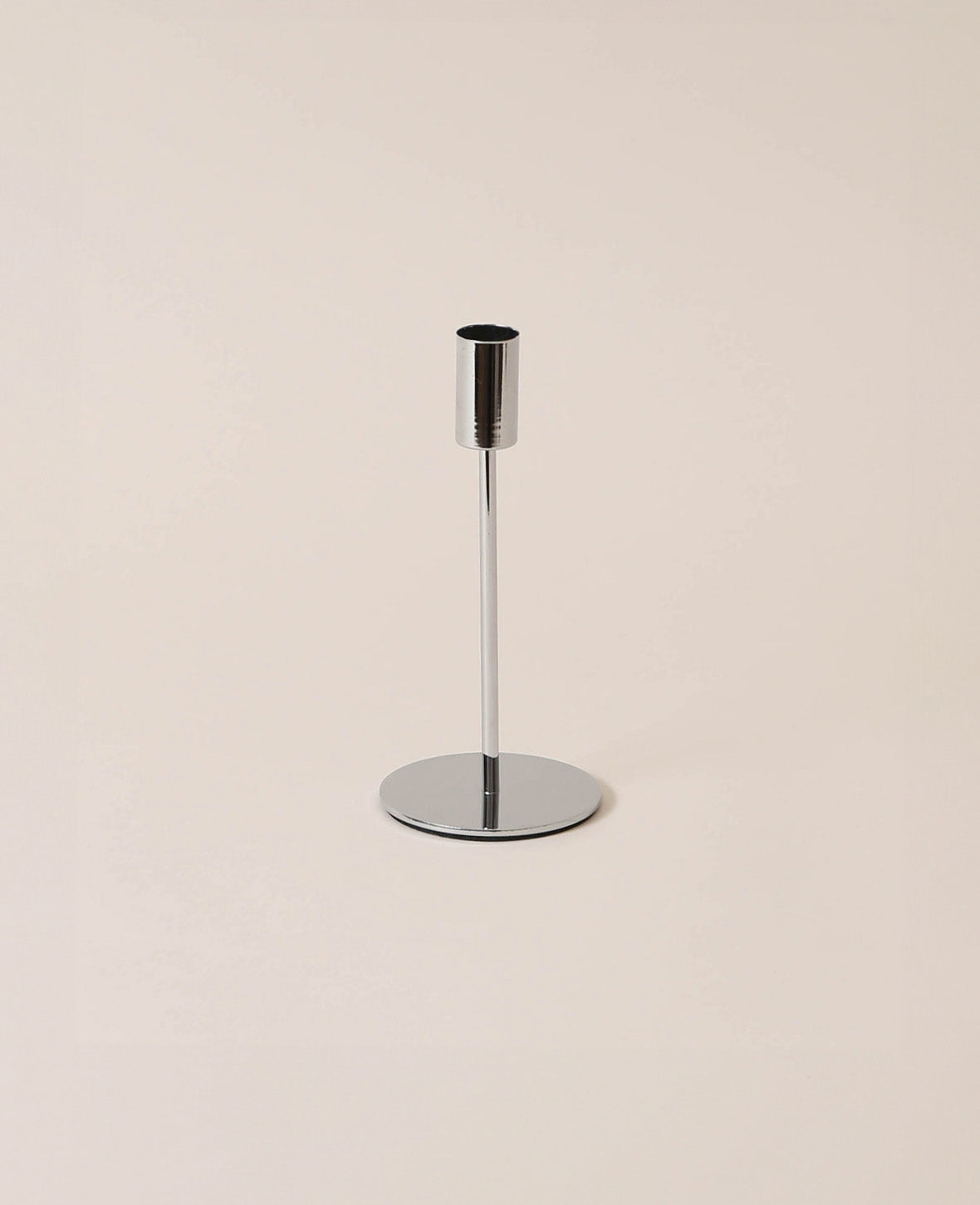 Kerzenständer für Stabkerzen in Silber, 17.5cm