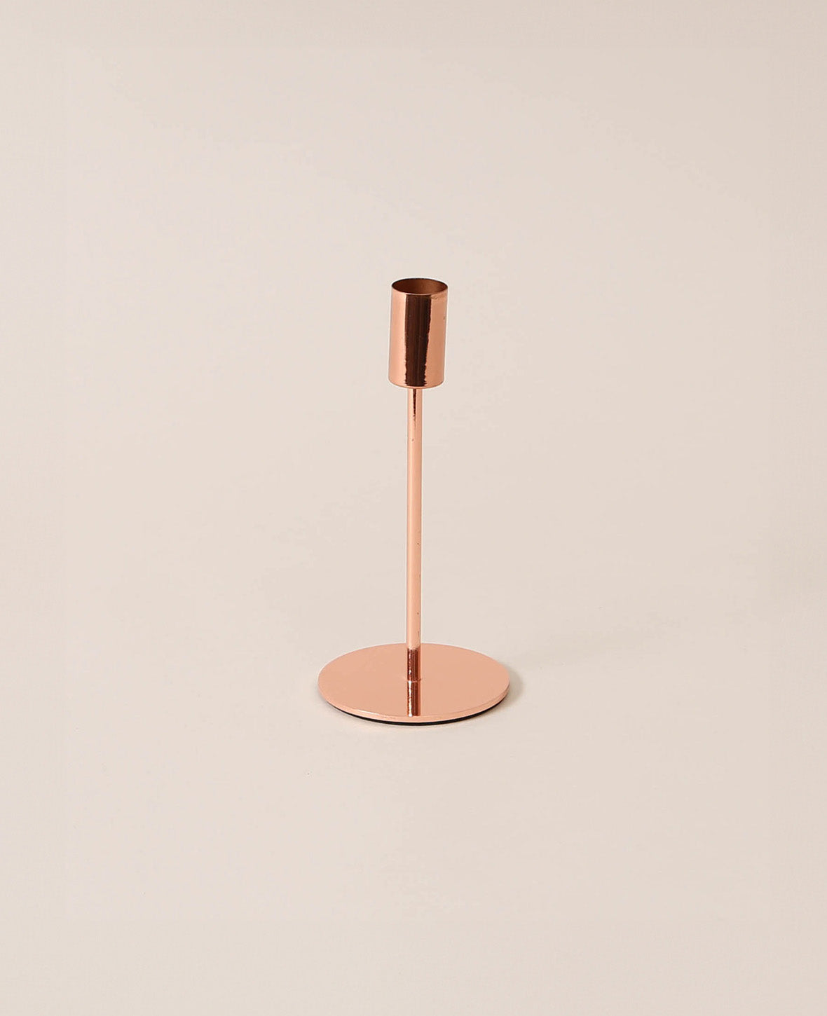 Kerzenständer für Stabkerzen in Kupfer, 17.5 cm