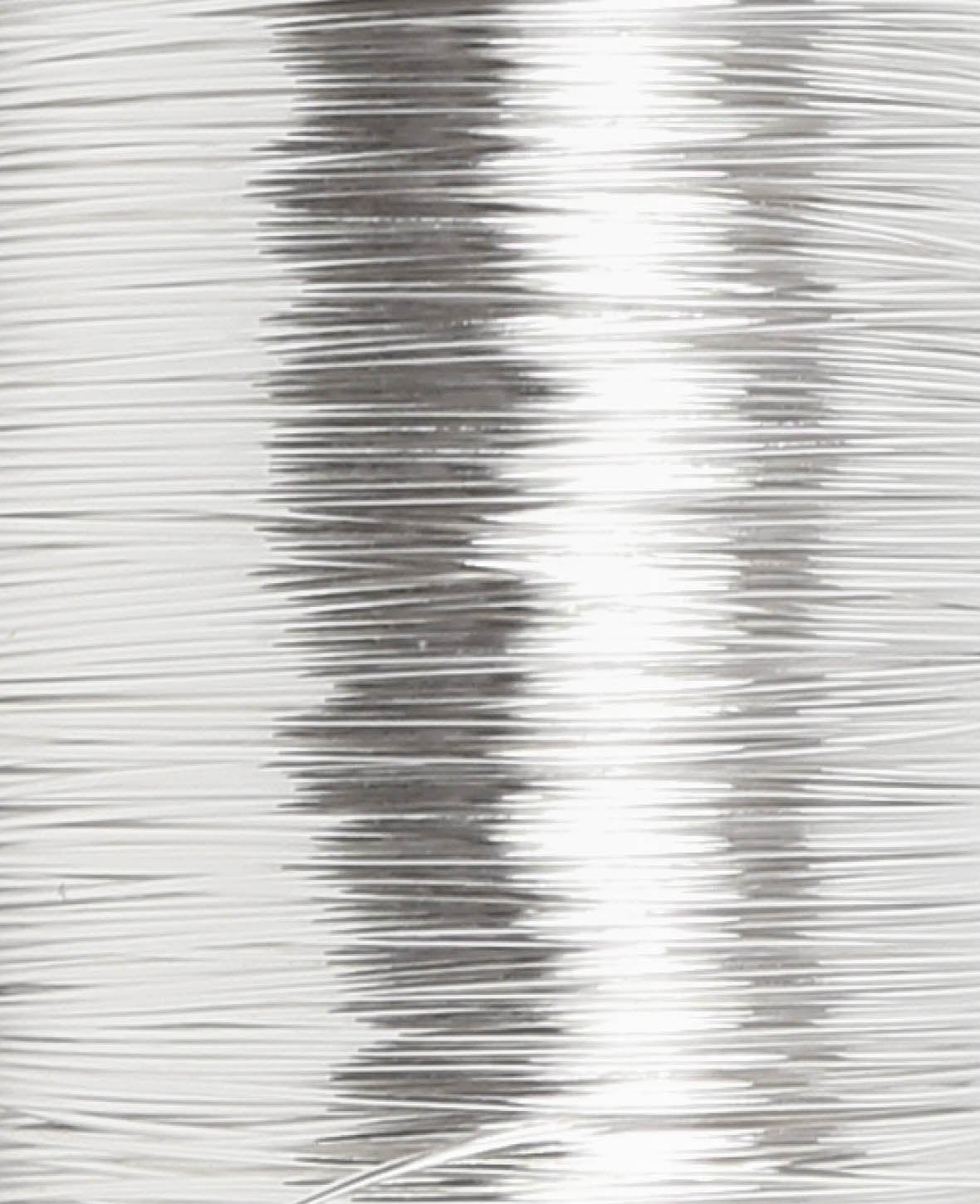 Fil de fer métallique argenté pour l'artisanat, argent, 0,25 mm x 50 m