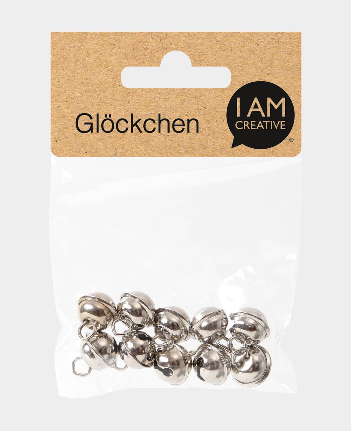 Grelot argenté, ø 11 mm, 10 pièces