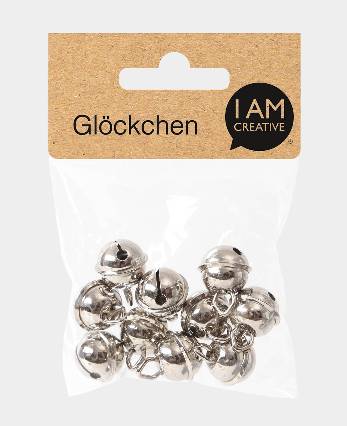 Grelots argent ø 15 mm, 10 pièces