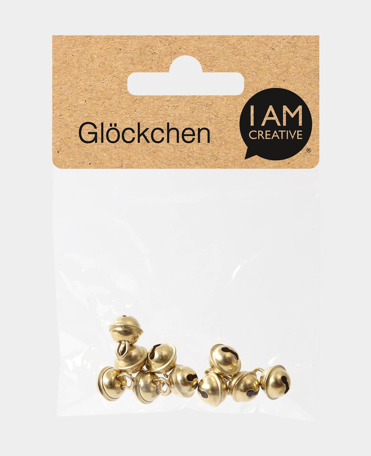 Glöckchen Gold ø 9 mm, 10 Stück