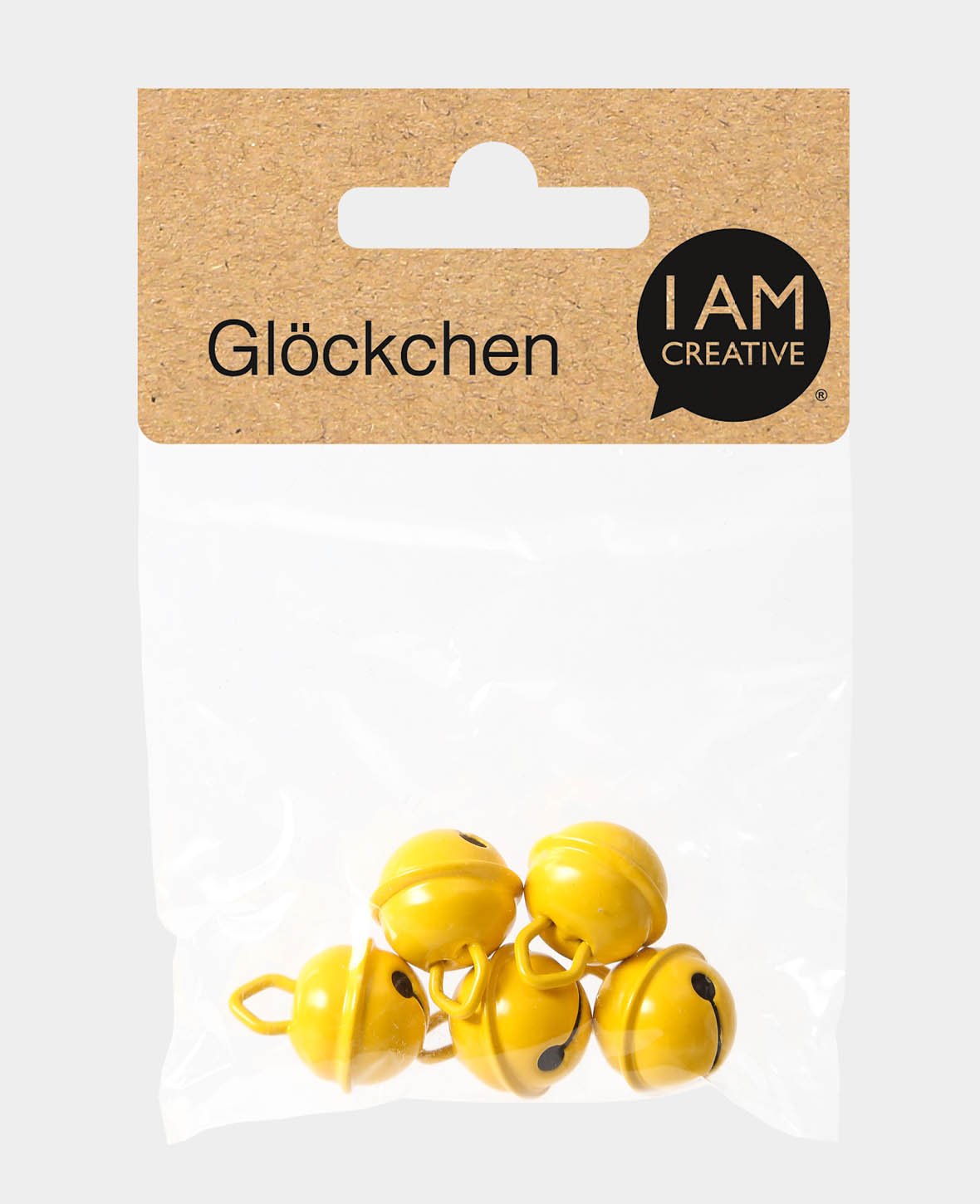Grelots, Jaune ø 15 mm, 5 pièces