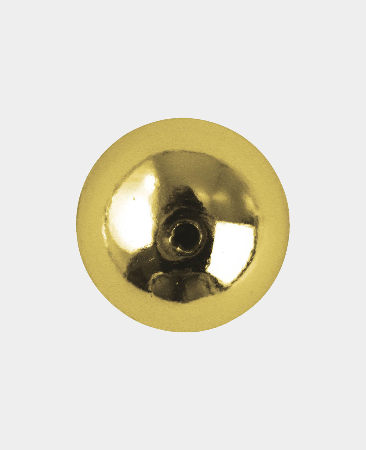Plastic round bead, ø 4 mm, gold