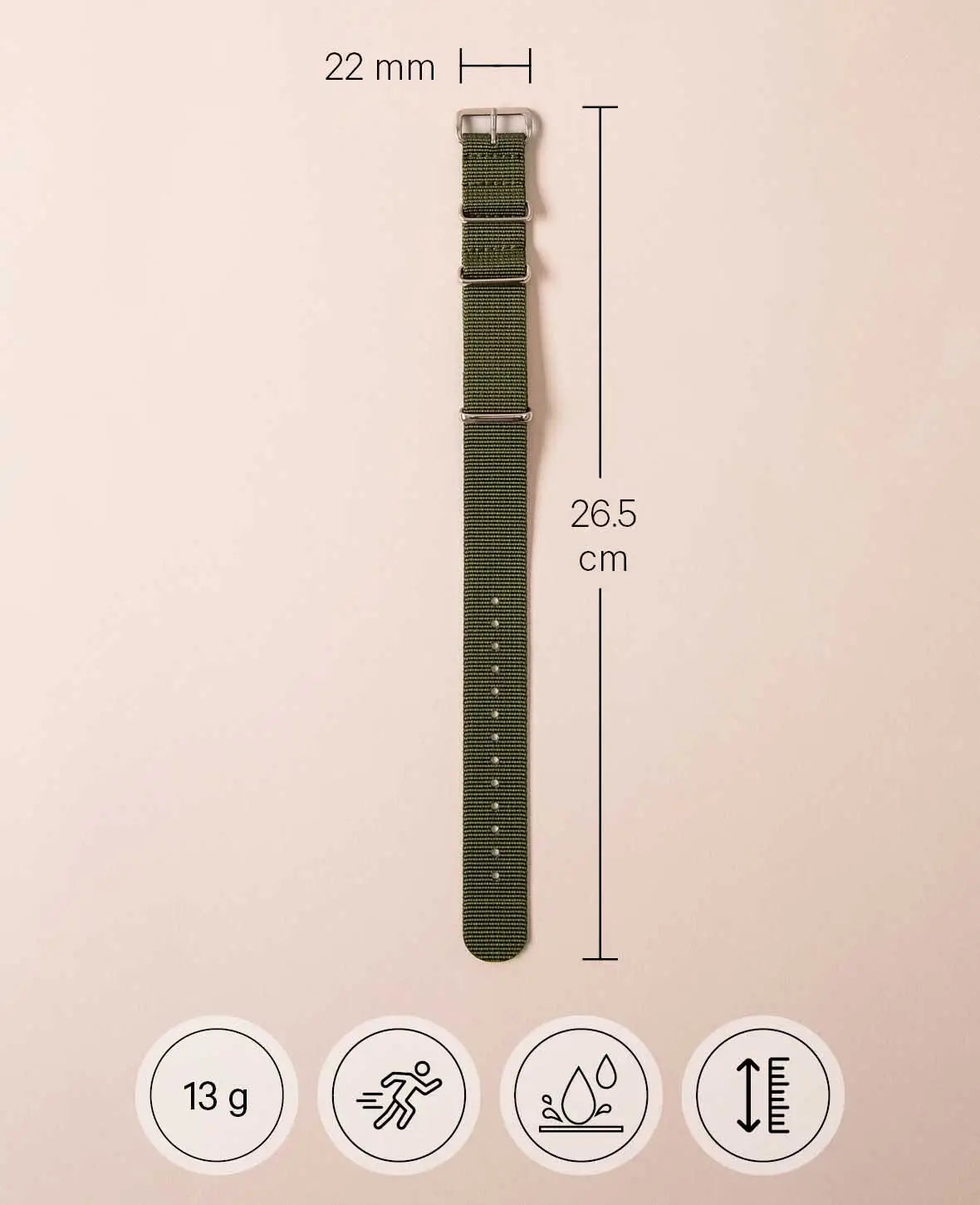 Natostrap Uhrenarmband Olive
