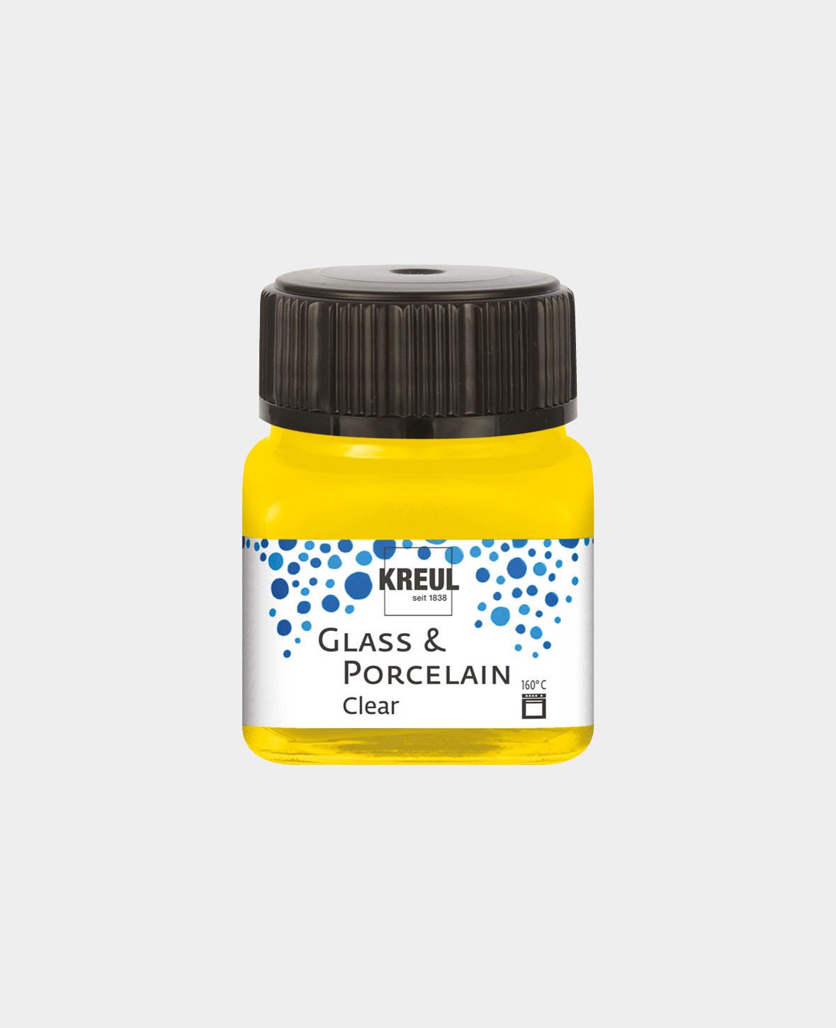 KREUL Glas- & Porzellanfarbe, Transparent / Sonnengelb, 20 ml