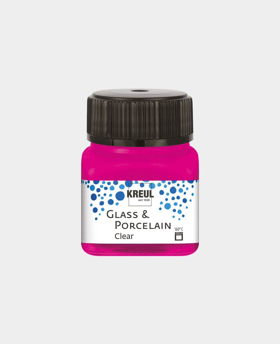 KREUL Glas- & Porzellanfarbe, Transparent / Pink, 20 ml
