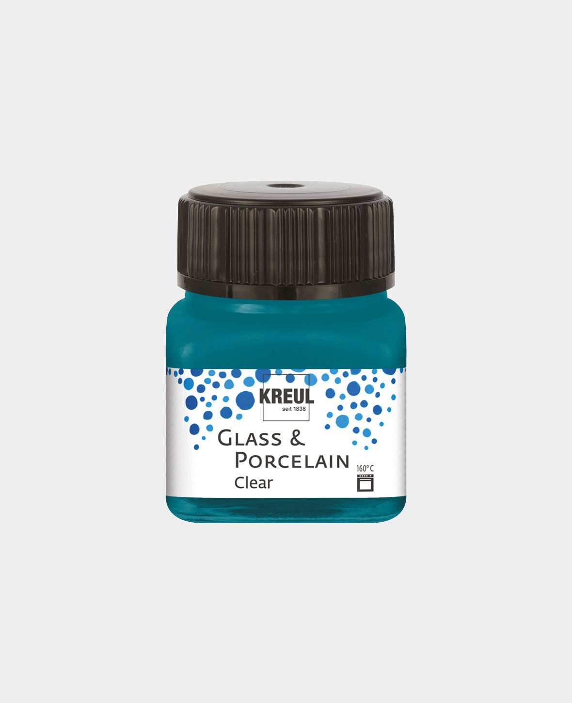 KREUL Glas- & Porzellanfarbe, Transparent / Türkis, 20 ml