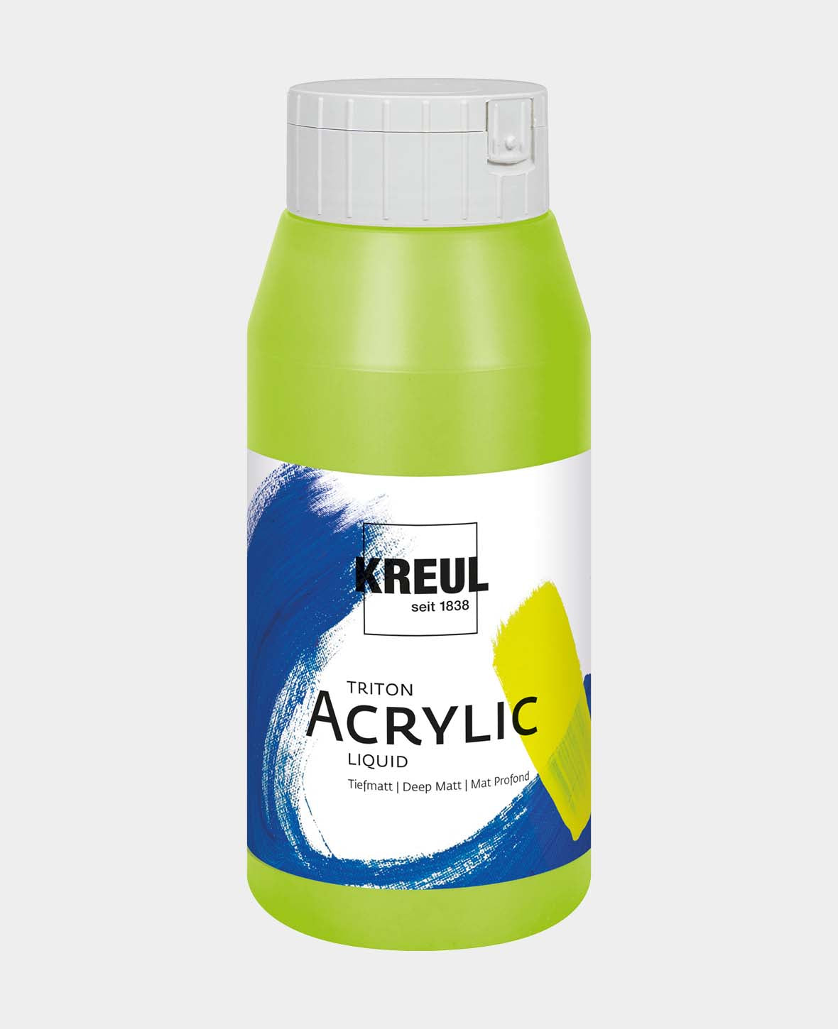 Triton Acrylic Liquid, Nachtleuchtfarbe auf Wasserbasis, Fluoreszierend Grün, 750 ml