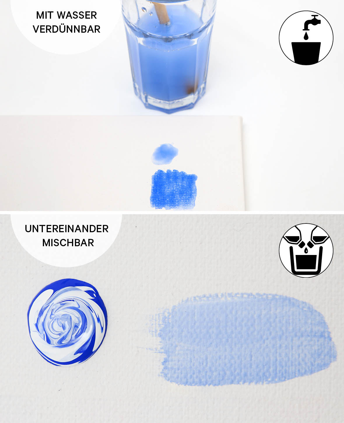 Triton Acrylic Liquid, Nachtleuchtfarbe auf Wasserbasis, Fluoreszierend Pink, 750 ml