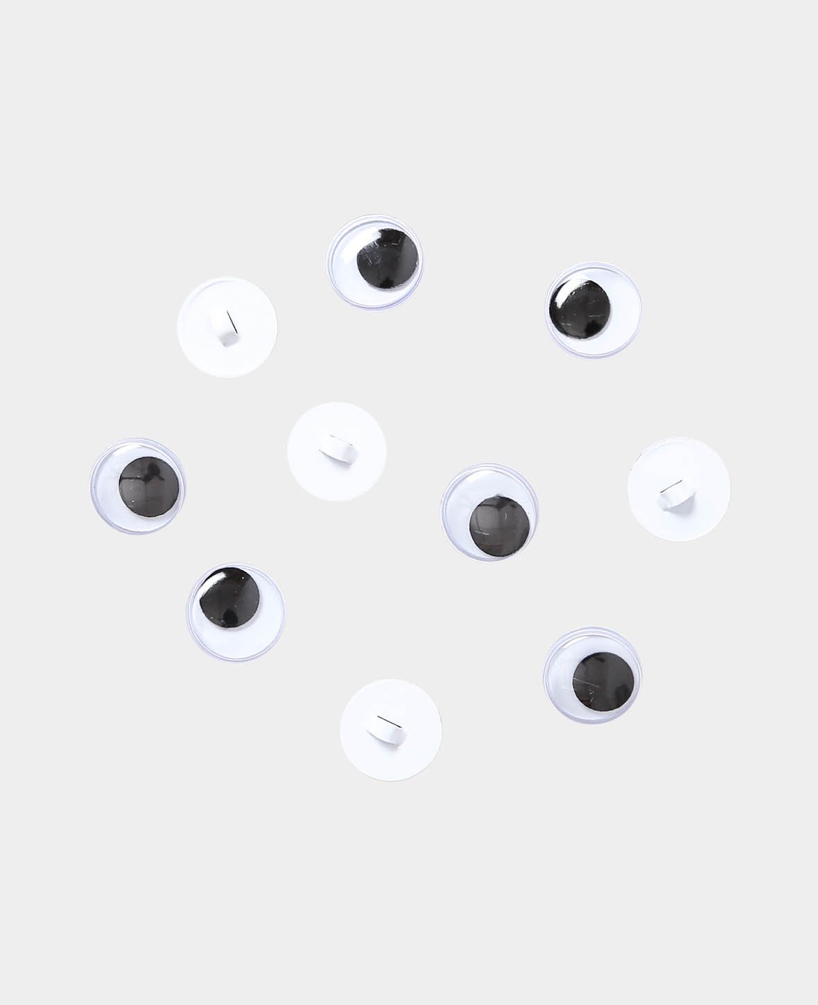 Wackelaugen mit Öse, ø 12 mm, 10 Stk.