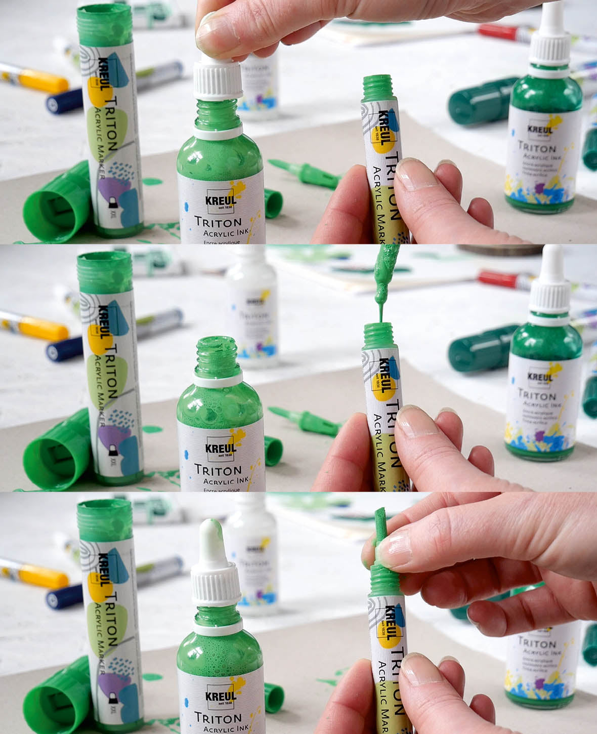 KREUL Triton Acrylic Marker edge Powerpack, 11 pc.
