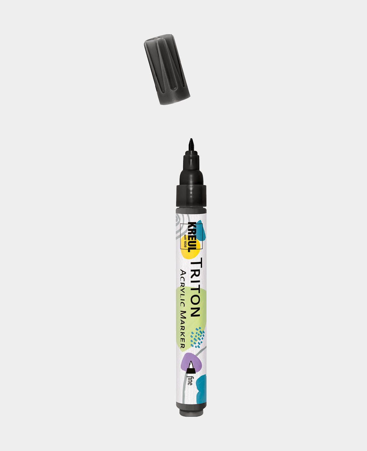 KREUL Triton Acrylicmarker fein, Schwarz