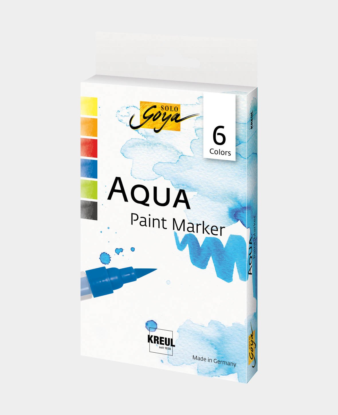 SOLO GOYA Aqua Paint Marker Classic Colors Set of 6