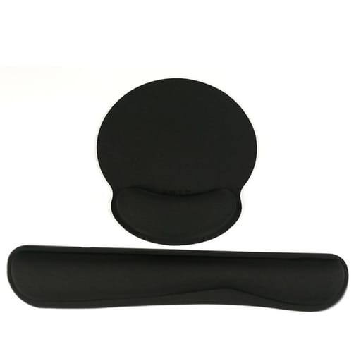 (2-tlg. Set) Ergonomische Mausmatte und Tastatur Handballenauflage für