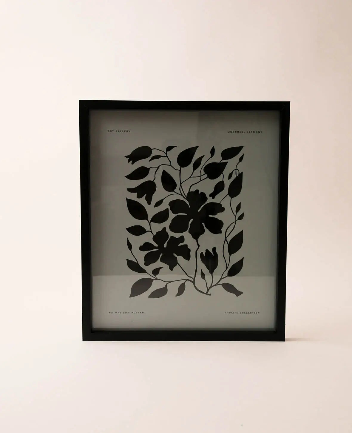 Black Flower Framed Poster