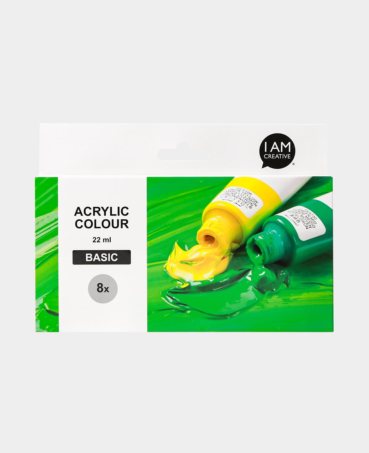 Set de couleurs acryliques de base, 8 x 22 ml