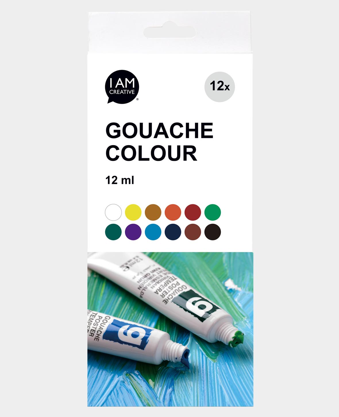 Gouache Set Basic, 12 x 12 ml