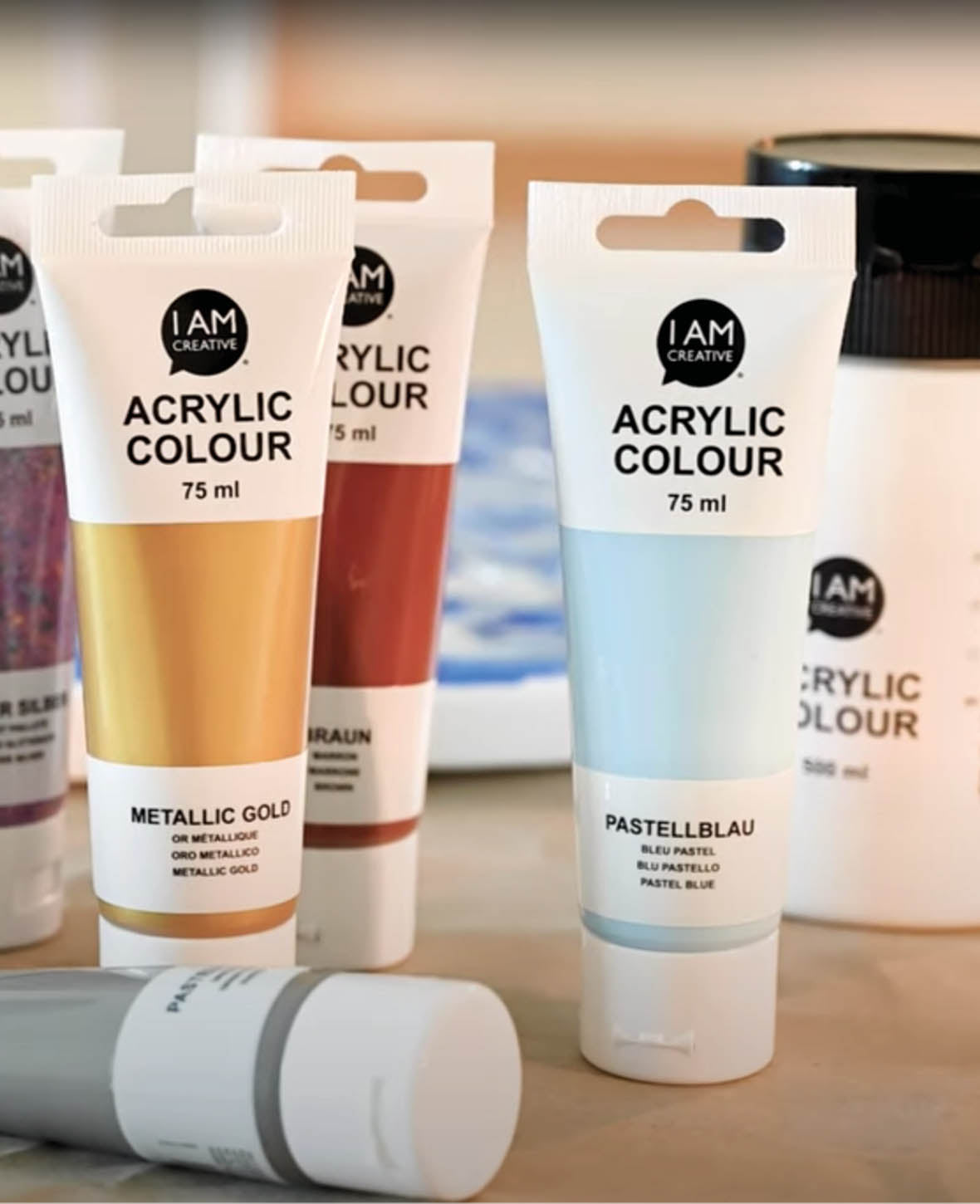 Peinture acrylique, argent métallisé, 75 ml