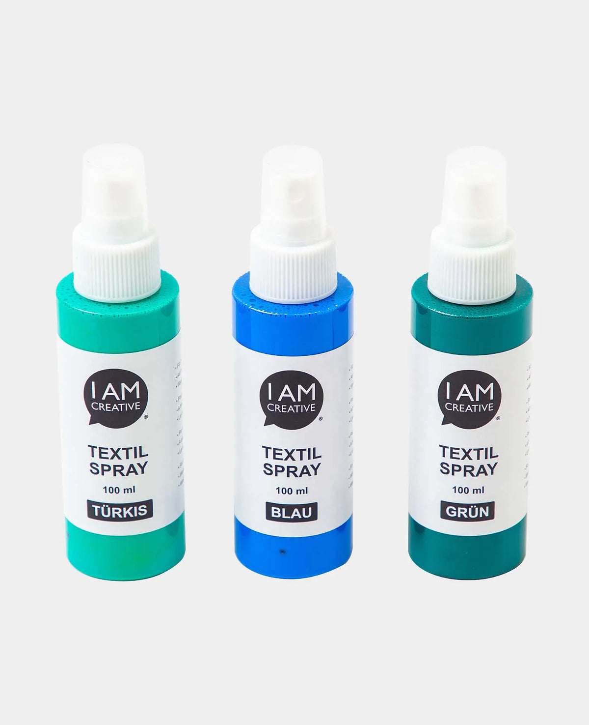 Textilspray Set Ocean, türkis, grün, blau, 100ml, 3 Stk.