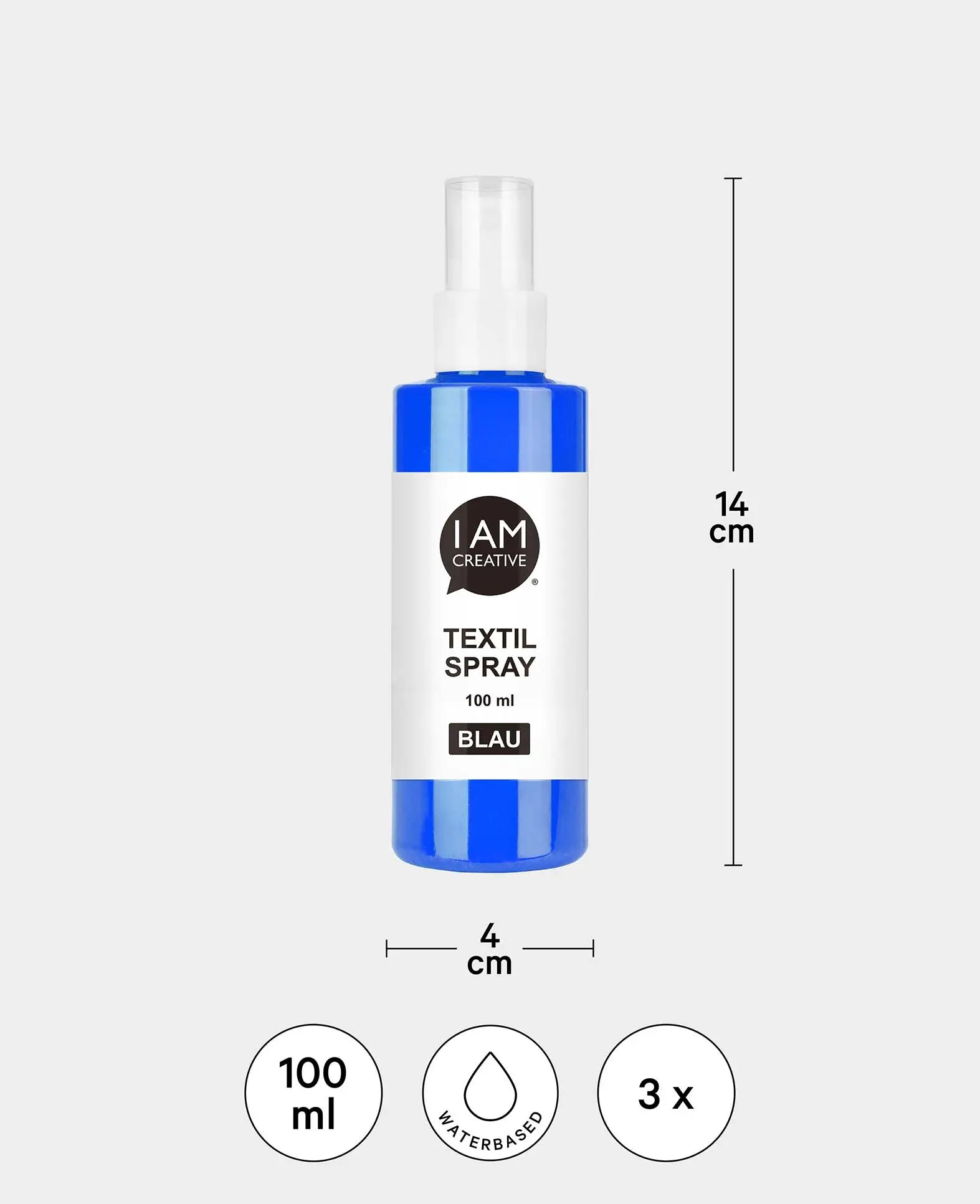 Textilspray Set Ocean, türkis, grün, blau, 100ml, 3 Stk.