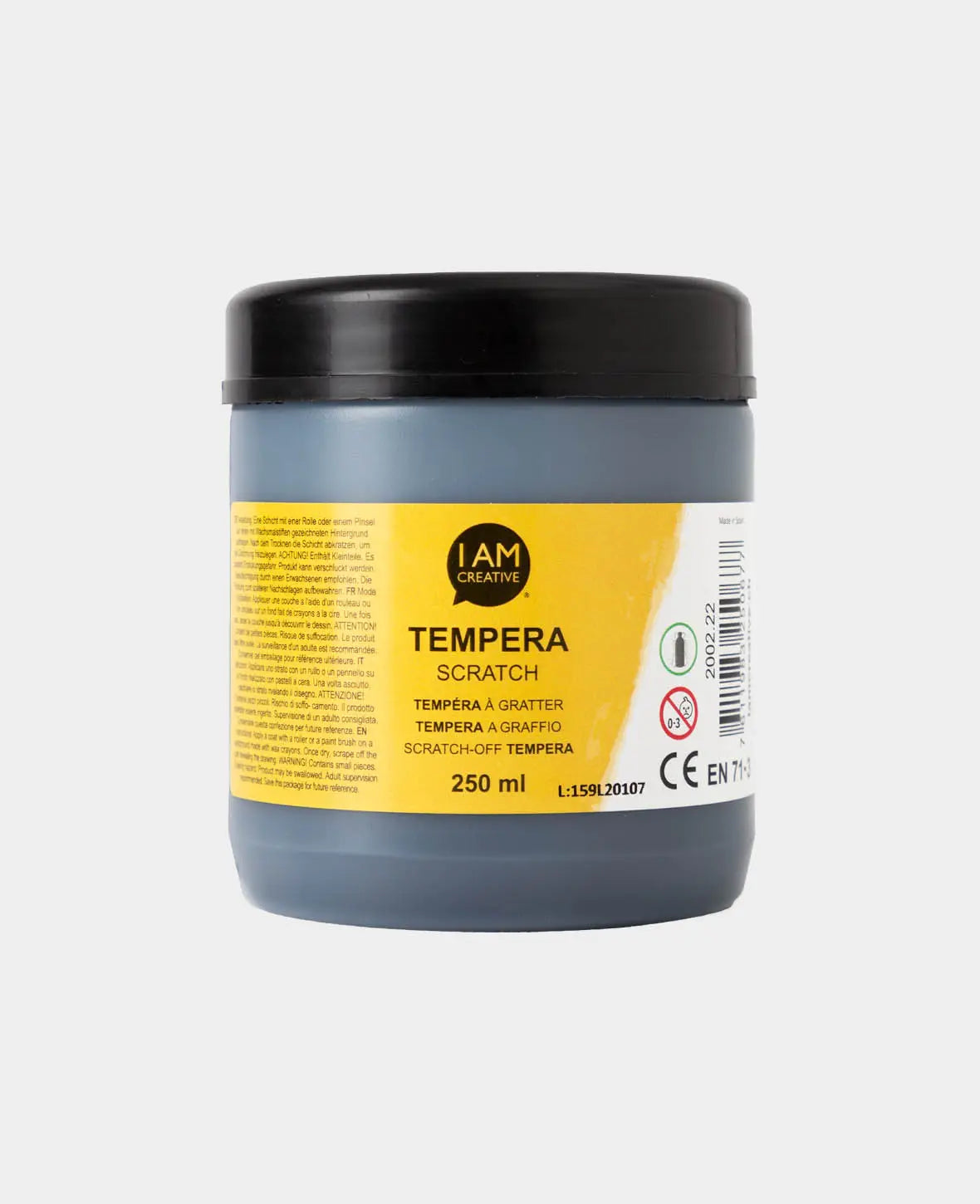 Temperafarbe Scratch für Kratzbilder, Schwarz, 250 ml