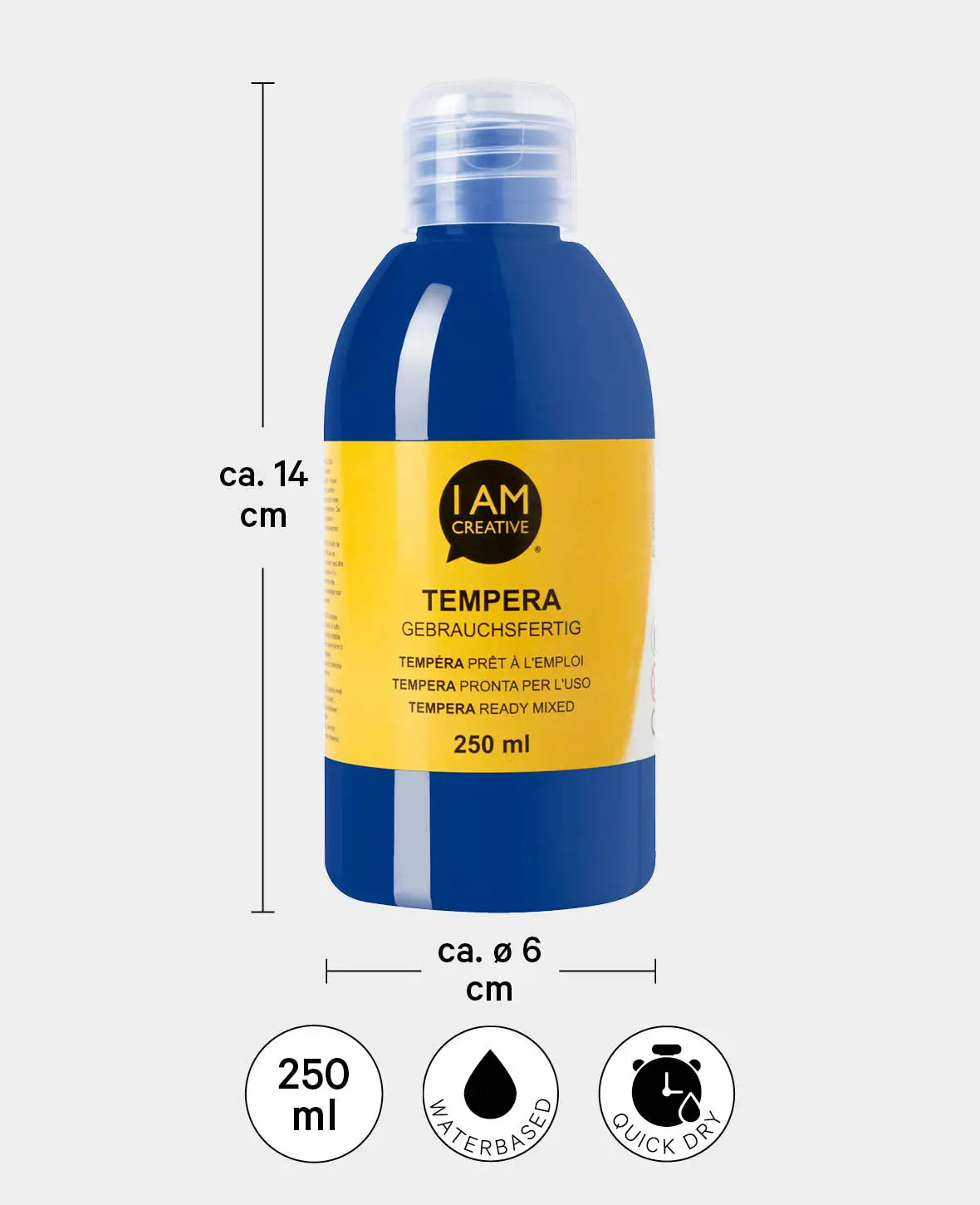 Peinture à la détrempe, outremer, 250 ml
