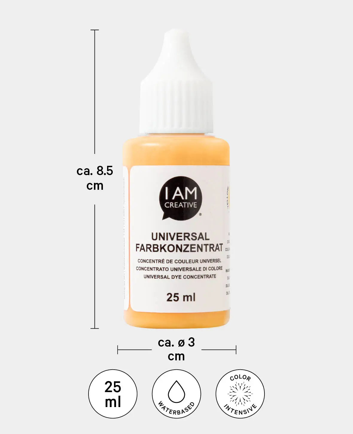 Concentré de teinture universel, jaune soleil, 25 ml