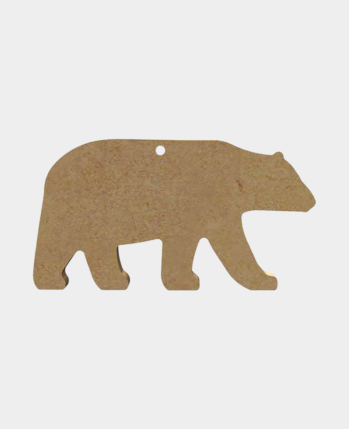 MDF-Deko Bär, 13 x 0.5 x 7 cm, Braun, 1 Stk.