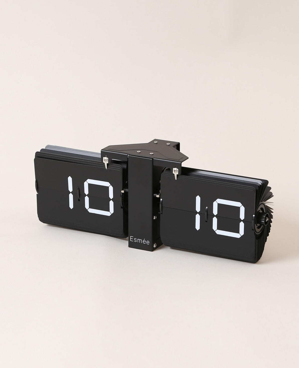 Matt schwarze Flip Clock Wanduhr