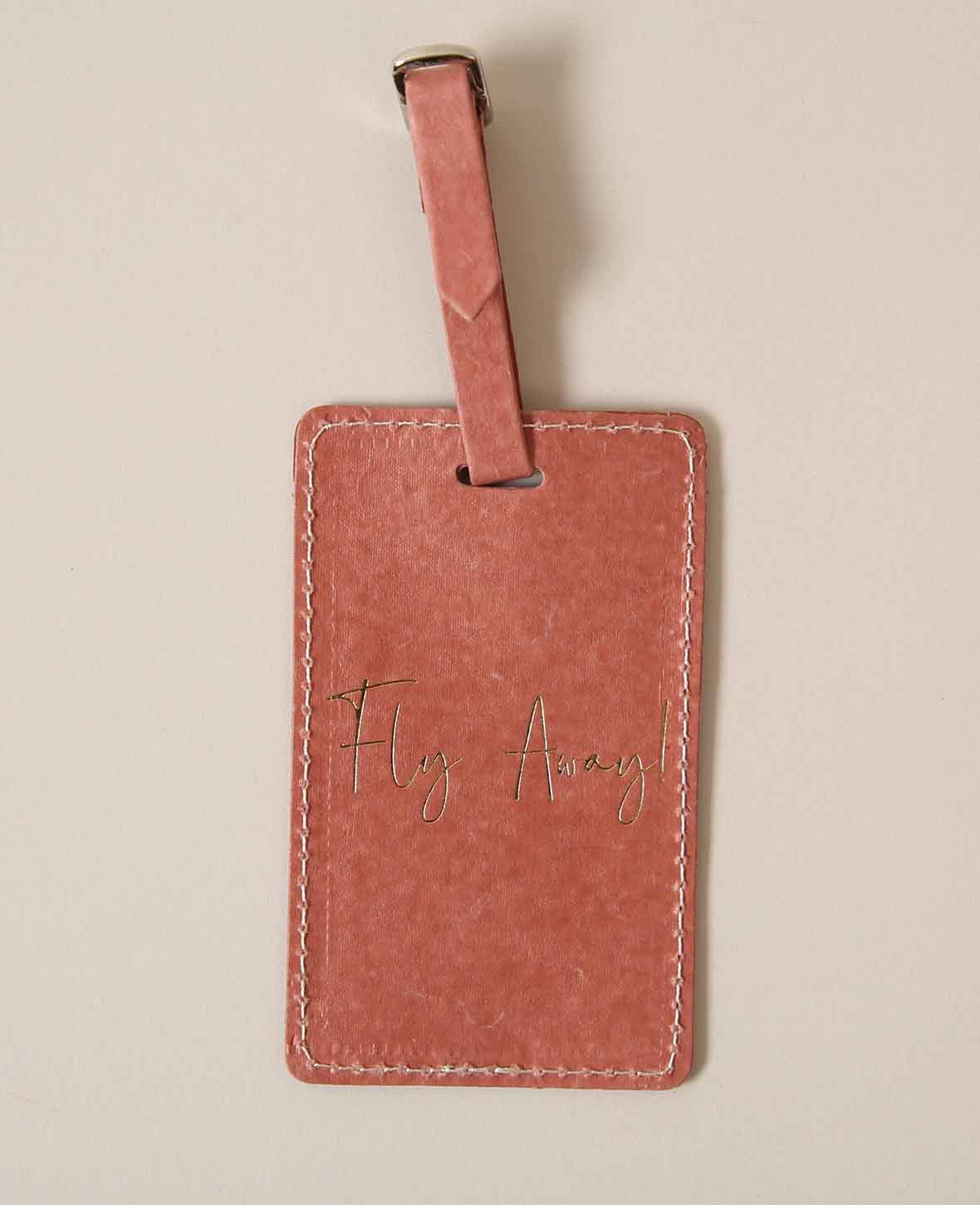 Roter Gepäckanhänger, "Fly Away", 6.6 cm