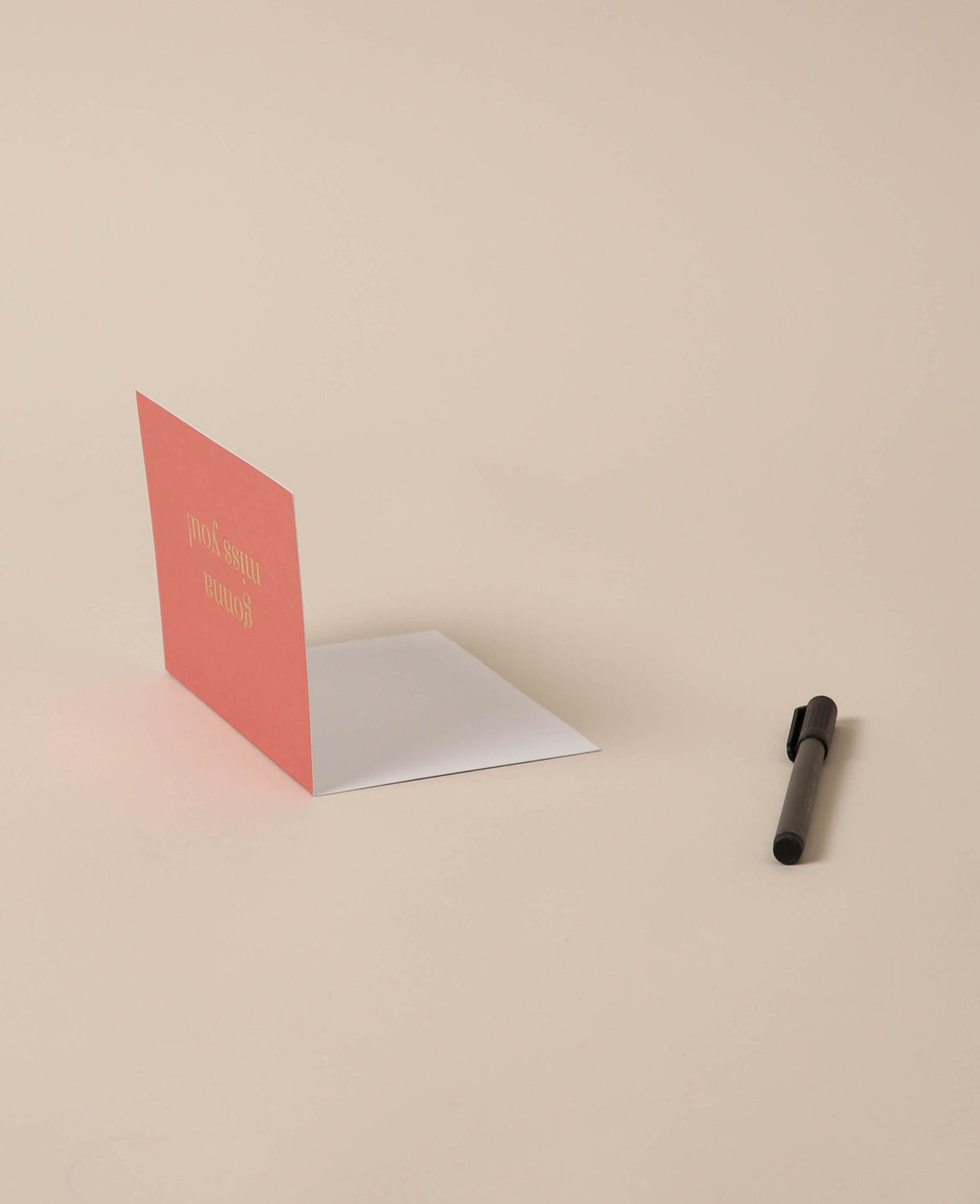 Coral folding card, gonna miss you!